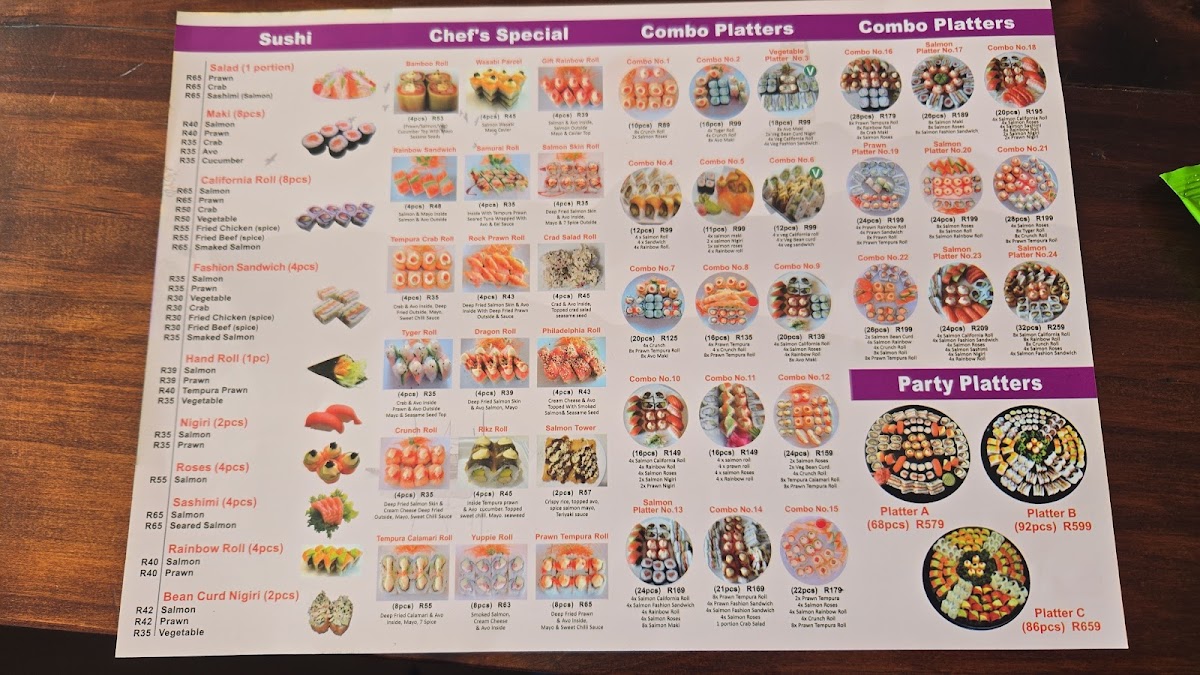 Menu Niu Niu Chinese Restaurant & Sushi Bar-7